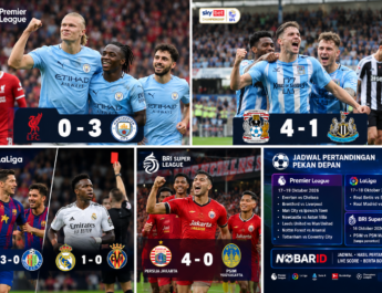 Rekap Bola Hari Ini: Man City Menang Telak di Anfield, Barcelona & Napoli Tampil Perkasa